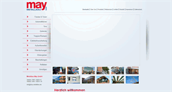 Desktop Screenshot of may-metallbau.de
