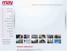 Tablet Screenshot of may-metallbau.de